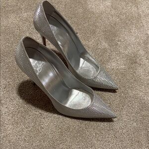 Christian Louboutin Glittering Silver Heels size 40